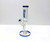 10in HITTN STRAIGHT TUBE WATER PIPE WITH DISC ICE CATCHER AND 14mm MALE BOWL, clear glass.