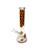 10in BEAKER WATER PIPE with honeycomb pattern, assorted color, 14mm bowl, glass water pipe.