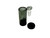 18mm 90deg HITTN ASH CATCHER RECLAIMER WITH SILICONE JAR, black and clear glass components shown.