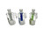 5in HITTN 14mm MALE 90 deg MATRIX PERC ASH CATCHER. AVAILABLE IN BLUE, GREEN, OR SMOKE
