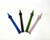 Colorful Drinking Straws, 6in Twist Honey Straws in pink, smoke, blue, and green colors.