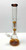 16in BEAKER WATER PIPE WITH 2 TREE PERCS 14mm BOWL, amber colored glass water pipe.