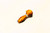 4IN HITTN WAG WORK HAND PIPE, orange and black colored hand pipe, small in size.