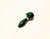 4IN HITTN WAG WORK HAND PIPE, a dark green, handheld, two-part smoking pipe.
