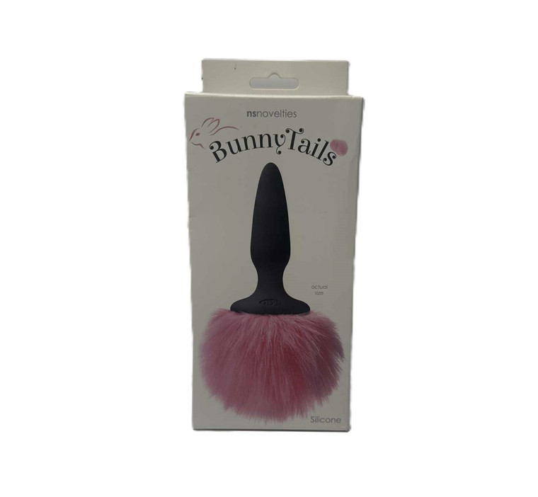 SILICONE PINK FEATHER BUNNY TAIL