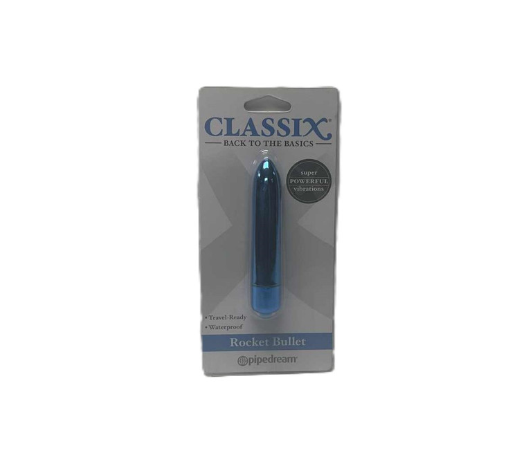 CLASSIX ROCKET BULLET VIBE SLIMLINE 4in WATERPROOF 1 AAA BATTERY PIPEDREAM