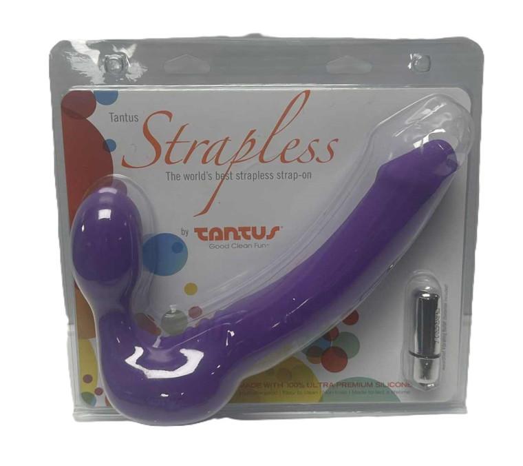 WORLDS BEST SILICONE STRAPLESS STRAP ON WITH VIBRATOR TANTUS