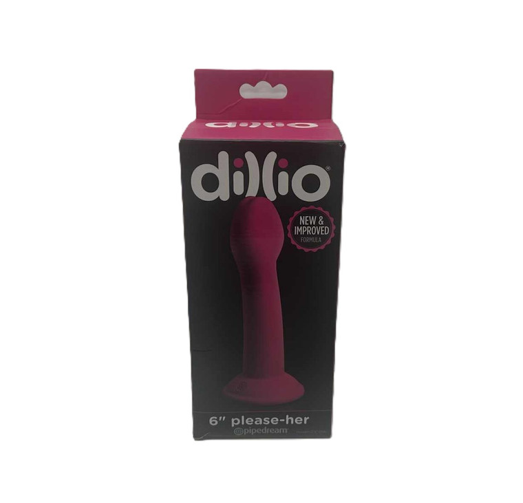DILLIO 6in PLEASE HER DILDO SUCTION CUP BASE AND HARNESS CAPABLE BY PIPEDREAM