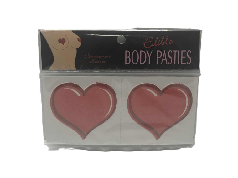 As if your lover needs any more reason to lick your nipples, these sexy flavored pasties are the (almost literally) the icing on the cake. Completely edible and irresistibly delicious, these pasties adhere easily to the your breasts or any other body part, tantalizing your object of desire and inviting them to to lick suck and nibble to both your heart's content. Available in strawberry, cherry, and cinnamon hearts. Limited supply!!