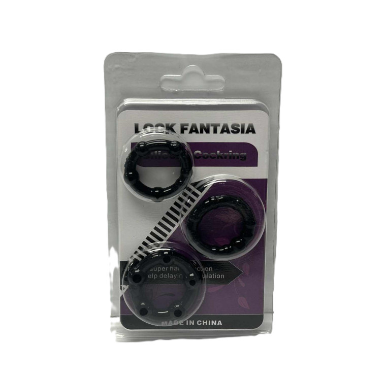 3PC FANTASIA COCK RING SET