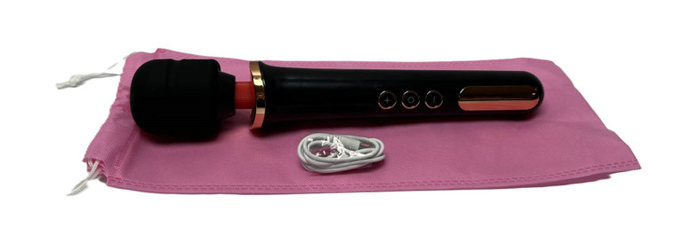 DELUX XL MASSAGE WAND MULTI FUNCTION 13in WITH LONG RUN TIME. RECHARGABLE ALSO COMES WITH STORAGE BAG.