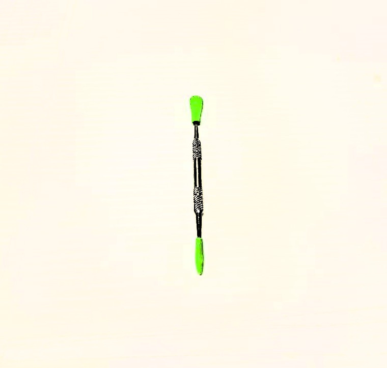 STANDARD METAL DAB TOOL with SILICONE TIPS 5in YELLOW COLOR