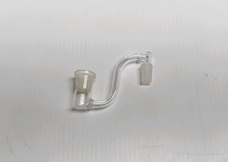 14mm MALE to 18mm FEMALE QUARTZ INLINE DROP DOWN