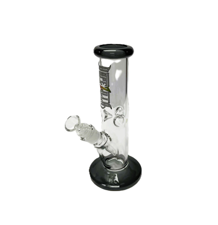 10in DOPE ZILLA 50mm HEAVY GLASS STRAIGHT TUBE WATER PIPE 14mm BOWL