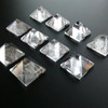  1 Piece Natural Rock Crystal Quartz Pyramid Triangle 2 inches