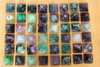 48 Super Top ! NATURAL PRETTY Bright-coloured FLUORITE CRYSTAL Pyramid HEALING