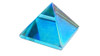 1 (ONE) Chakra Pyramid - Aqua Aura Pyramid - Crystal Quartz Aqua Aura Pyramid - Reiki - Metaphysical - Crafting - Crystal Grids 