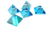 1 (ONE) Chakra Pyramid - Aqua Aura Pyramid - Crystal Quartz Aqua Aura Pyramid - Reiki - Metaphysical - Crafting - Crystal Grids 
