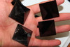 12 NATURAL OBSIDIAN POLISHED CRYSTAL PYRAMID HEALING