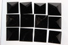 12 NATURAL OBSIDIAN POLISHED CRYSTAL PYRAMID HEALING