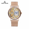 Reef Tiger Designer Fashion Watches Skeleton Rose Gold Double Tourbillon Watches for Men Automatic Watches Date RGA1995