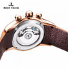Reef Tiger/RT Sport Watch For Men Skeleton Luminous Watch Year Month Date Day Rose Gold Automatic Watches RGA703