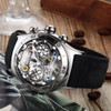 Reef Tiger/RT Luminous Sport Watches For Men Year Month Calendar Automatic Watch with Tourbillon RGA703