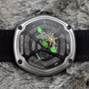 Reef Tiger/RT Luxury Dive Sport Watch Luminous Dial Nylon/Leather/Rubber Strap Automatic Creative Design Watch RGA90S7