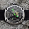 Reef Tiger/RT Luxury Dive Sport Watch Luminous Dial Nylon/Leather/Rubber Strap Automatic Creative Design Watch RGA90S7