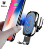 Baseus Car Mount Qi Wireless Charger For iPhone X 8 Plus Quick Charge Fast Wireless Charging Car Holder Stand For Samsung S9 S8