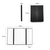 8 LED Lights Makeup Mirror 3 Folding Portable Touch Screen Adjustable Tabletop Countertop Cosmetic Mirror New Design