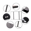 8 LED Lights Makeup Mirror 3 Folding Portable Touch Screen Adjustable Tabletop Countertop Cosmetic Mirror New Design
