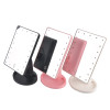 360 Degree Rotation Touch Screen Make Up LED Mirror Cosmetic Folding Portable Compact Pocket With 16 LED Lights Makeup Mirror