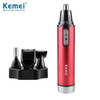 4 in1 Nose and Ear Hair Trimmer With Battery Men Trimer For Sideburns Hair Cut Eyebrow Trimmer For Men and Women KM-6620 Kemei