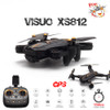 VISUO XS812 GPS RC Drone with 2MP/5MP HD Camera 5G WIFI FPV Altitude Hold One Key Return RC Quadcopter Helicopter VS XS809S