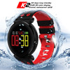 CACGO K2 Bluetooth Smartwatch Waterproof IP68 Heart Rate Blood Pressure Blood Oxygen Smart Watch for iOS Android Phone Pk Xiaomi