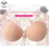 Wechery Women Silicone Invisible Adhesive Bra Plunge brassiere Strapless Bra Push Up Bralette Sexy Bras for Bikini Wedding Dress