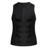 Sweat Sauna Body Shaper Men Vest Zipper Chest Binder Neoprene Slimming Corset Tummy Control Shapewear underwear Exercise Tops