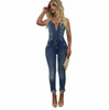 New Jeans Slim Backless Jumpsuits Women Rompers Casual Nightclub Long Girls Party Denim Sleeveless Jumpsuit Overalls S-XL