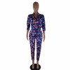 Womens Rompers Printed Jumpsuit Summer  New Women African Print Clothing 3/4 Sleeves Casual Sexy Fashion Party Overalls