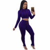 Black blue Autumn Two Pieces Bandage Bodycon Jumpsuits Women Long Sleeve Bodysuits Club Party Skinny Rompers Casual Overalls