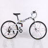 26inch 10 knife wheel folding mountain bike 21 speed Two-disc brake bicycle  20inch 5 knife wheel folding mountain bike