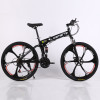 26inch folding mountain bike 21 speed double disc brakes bicycle 6 knife wheel and 3 knife wheel mountain bike