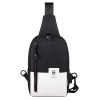 Casual USB Men Chest Bag Anti-theft Lock Graffiti Beach Messenger Bag USB Chest Bags Waterproof  Travel Crossbody Bag for Men