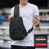 LANZHIXIN Casual Sports Men Chest Bag Hight Quality Oxford Beach Messenger Bag Chest Bags Simple Travel Crossbody Bag for Men