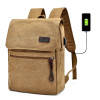 Jorgeolea Men High Quality Canvas Versatile Business Shoulders Bag with USB Chargeable Labtop Backpack Affordable Schoolbag 0312