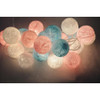 Cotton Ball 20-beads String Lights with US-plug for Wedding Garden Party Christmas Decoration String Lamp Holiday Lighting