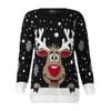 JAYCOSIN Women Christmas Deer Warm Knitted Long Sleeve Sweater Jumper Top O-Neck Casual Blouse z0828