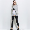 2018 New Style Fashion Women's Cotton Snowman Christmas Sweater Casual Female Long-sleeves Sweater For Women Autumn Winter