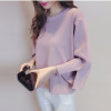 2016 Autumn Winter Women Sweaters and Pullovers O Neck Split Cuff Loose Pullover  Female Sweater Jumper Oversize Pull Femme